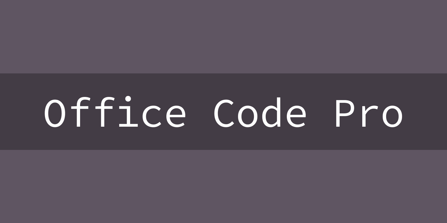 Office Code Pro D Regular Font preview